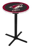 42" Phoenix Coyotes Bar Height Pub Table - Cross Legs