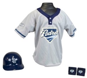 San Diego Padres Baseball Helmet and Jersey Set