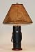 Vintage Photo Lens Case Table Lamp - Map Print Shade