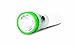 Life Gear LED Flashlight with Glow Handle, Emergency Flasher and Storage Compartment, GREEN