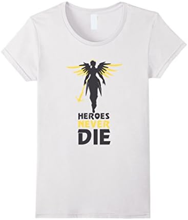 Women's Heroes Never Die T-shirt Small White
