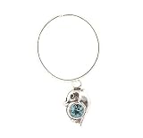 Toe Ring - Sterling Silver Dangling Dolphin with Blue Topaz-like Stone Toe Ring