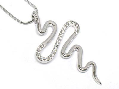 Crystal Scribble Designer Inspired Necklace Fashion Jewelry