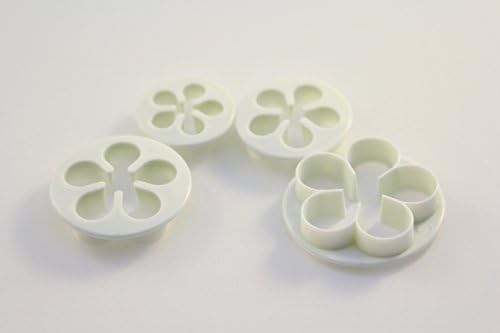 Sorcery Products Fondant Tool Set 4 FLOWER cookie CUTTERS