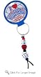 I (Heart) Volleyball Beaded Key Chain