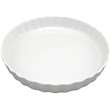 BIA Cordon Bleu 1-Quart Round Quiche, White by BIA Cordon Bleu