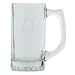 Block Monogram Beer Mug Set of 4 - D