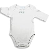 Hartstrings Baby - Newborn Boys Long Sleeve bodysuit, White (Size 9Months)