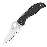 Spyderco Stretch Lightweight plain Edge Knife,Black