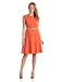 Anne Klein Women's Cap-Sleeve Scoopneck Solid Dress
