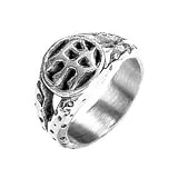 Sagittarius Horoscope Sign Silver Tone Pewter Ring