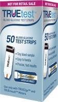 TRUEtest Blood Glucose Test Strip NFRS for Medi-Cal (50 count) [Box of 50]