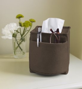 Faux Suede Tissue Box Cover