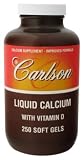 Carlson Laboratories - Liquid Calcium With Vitamin D, 250 softgels