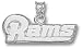 St. Louis Rams Solid Sterling Silver ''RAMS'' 3/8'' Pendant
