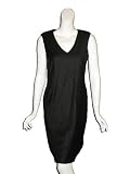 HELMUT LANG Asymmetrical Flannel Dress in Black