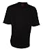 Match Play Men's Hang Cool S/S Mock Neck Golf Shirts for Bobby D Collection (Black, L)