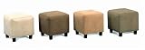 Tan Microfiber Ottoman By Coaster Furniture