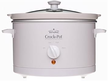 Crock-Pot 3060-W 6-Quart Round Slow Cooker White