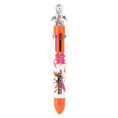 WENLOCK 8 Colour Pen Olympic Mascot