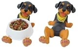 DF-222 ROTTWEILER CARTOON STYLE FEEDING BOWL