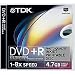 TDK DVD+R Rohlinge 4.7GB 8x 10er Pack Jewel Case bedruckbar photoqualität