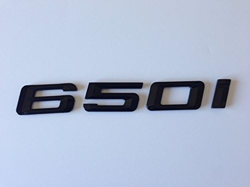 BMW 650i Glossy Black Adhesive Emblem