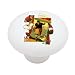 Retro Football Decorative High Gloss Ceramic Drawer Knob