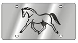 Horse 3 - License Plate - Stainless Style