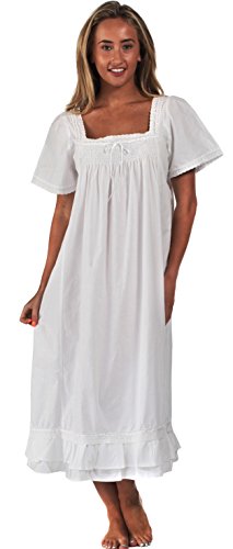 The 1 for U 100% Cotton Short Sleeve Nightgown - Evelyn