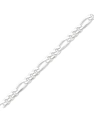 Sterling Silver 6.5mm Figaro Chain - 20 Inch