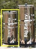 Travel Berkey Stainless Steel Water Filter with 2 Black Berkey Filters