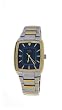 Q&Q #6163-422Y Men's Two Tone Square Casual Analog Watch