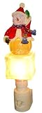 Snowman Santa Snow Globe Christmas Night Light #742400L