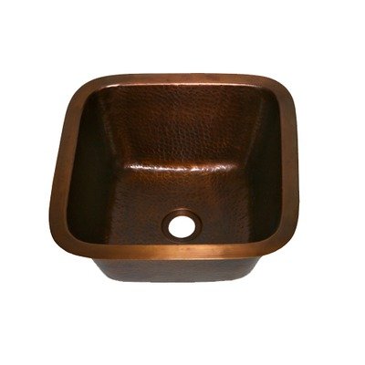 Hammered Square 15 x Weathered Copper