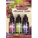 Adirondack Alcohol Ink 3-Pack (.5 Oz. Each): Farmers Market: Cranberry/Lettuce/Eggplnt
