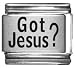 Clearly Charming Got Jesus? Laser Italian Charm