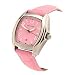 Prague Women's Pink Croco-print Leather Strap Watch