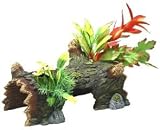 RESIN ORNAMENT - LARGE FLORAL LOG
