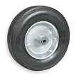 Industrial Grade 1NWZ2 Wheel, Solid Rubber, 10 In, 300 Lb Cap