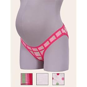 Motherhood Maternity: 3 Pack Striped Maternity Bikini Panties