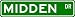 MIDDEN Street Sign ~ Personalized Family Lastname Novelty Sign ~ Gameroom, Basement, Garage Sign ** Aluminum 4 x 18