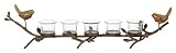 Birds on a Tree Branch Wrought Iron Tea Light Candle Holder