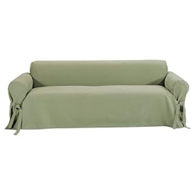 Classic Slipcovers Brushed Twill Sofa Slipcover