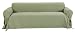 Classic Slipcovers Brushed Twill Sofa Slipcover, Sage