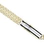 Two Tone Men's Modish Stampato Diamond Bracelet
