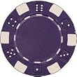 Clay Composite Dice Poker Chips 25 11.5 Gram Purple Poker Chips