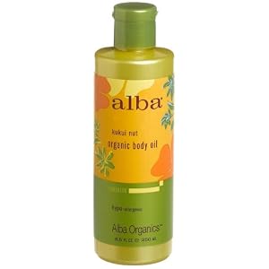 Alba Botanica Kukui Nut Organic Body Oil, 8.5-Ounce Bottle (Pack of 2) by Alba Botanica