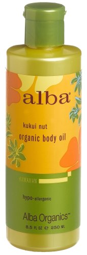 Alba Botanica Kukui Nut Organic Body Oil, 8.5 -Ounce Bottle (Pack of 2) by Alba Botanica