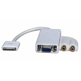 Koolertron(TM) Convertisseur iPad iPhone iPod Dock à VGA Audio(connecteur iPad Dock vers VGA + adaptateur de sortie audio)